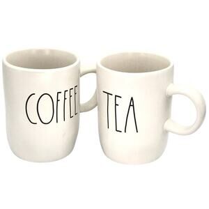 Rae Dunn Artian Collection by Magenta Pair of 2 Tea Coffee Large Mugs